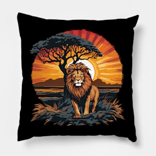 Lion Safari Animal Beauty Nature Wildlife Discovery Pillow