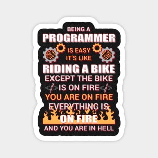 Programming is Easy | Funny Programmer Magnet