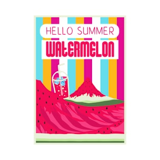 Hello Summer Watermelon Color 2 T-Shirt