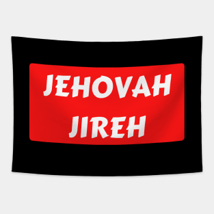 Jehovah Jireh - God Will Provide | Christian Typography Tapestry