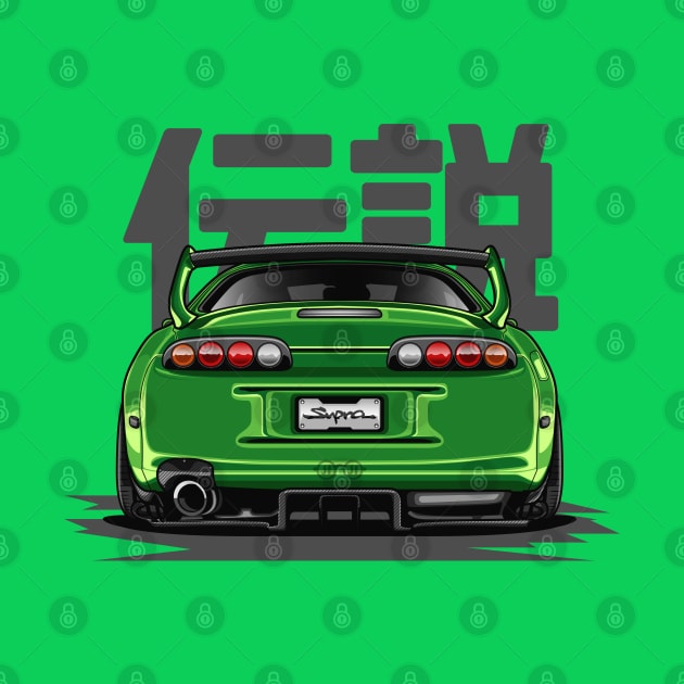 The Legend Supra MK-4 (Green Lime) by Jiooji Project