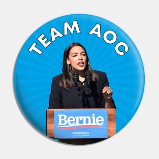 AOC - Democrat Politician - Alexandria Ocasio Cortez Pin