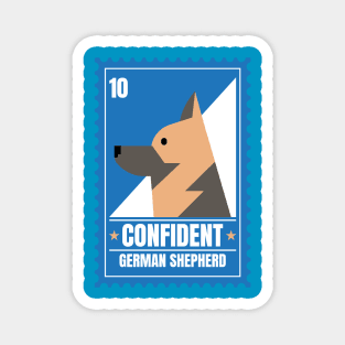 German Shepard Post Stamp Magnet