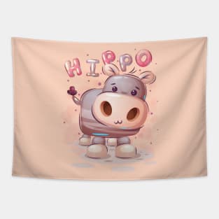 Sweet Baby Hippopotamus Tapestry