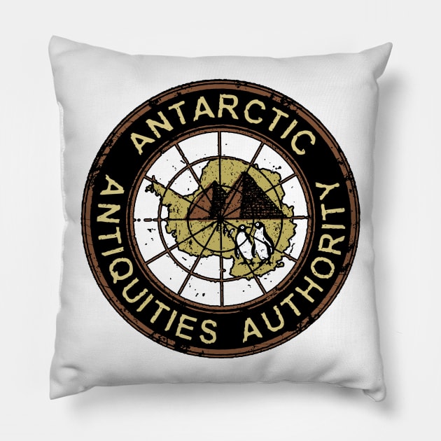 Antarctic Antiquities Authority - Roundel Pillow by bronzarino