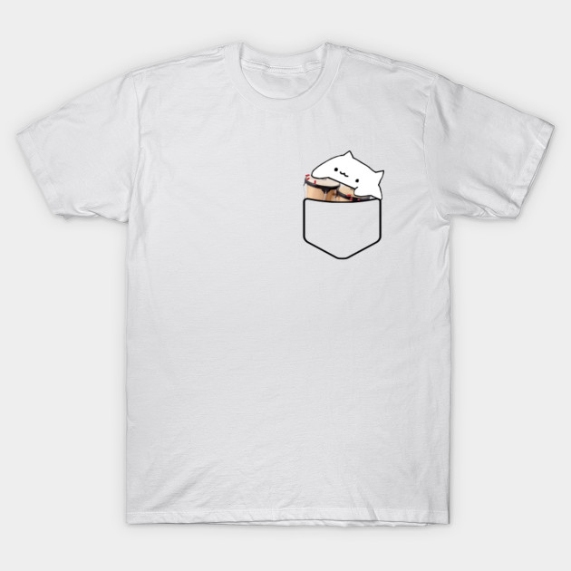 Pocket Bongo Cat Meme T Shirt Teepublic