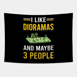 3 People Diorama Dioramas Tapestry