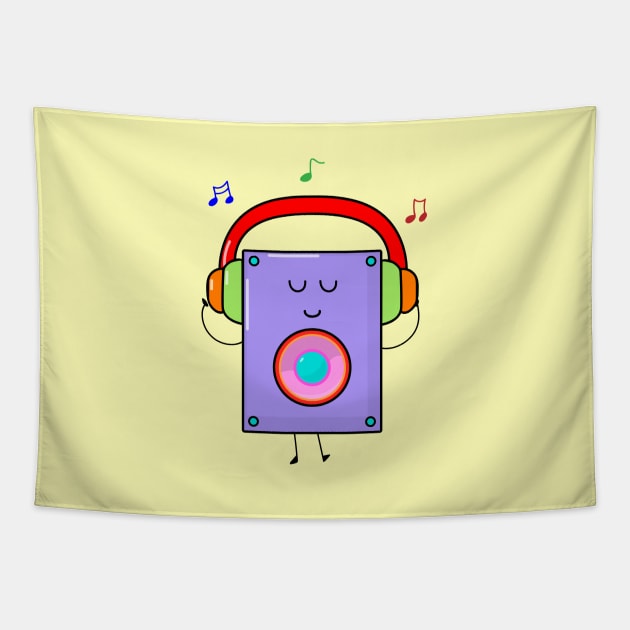 cute speaker Tapestry by wordspotrayal