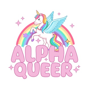 Alpha Queer Unicorn Pride T-Shirt