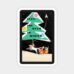 Visit the USSR in Winter Magnet