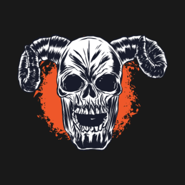 The horned one t shirt skull bones cool S-3XL