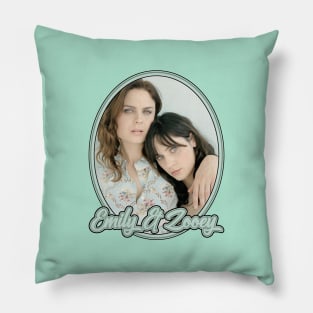 Emily & Zooey Deschanel: Sisters Pillow