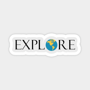 Explore the globe, Magnet