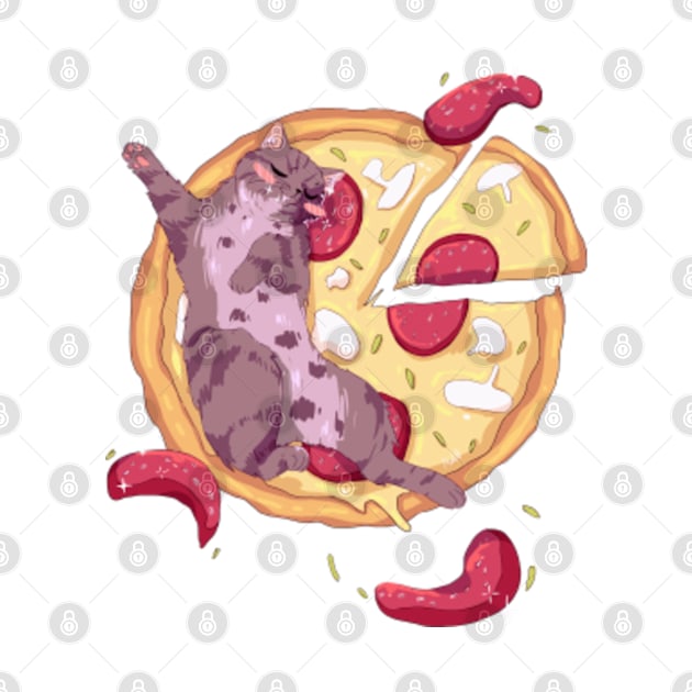 Pizza cat by Mob0