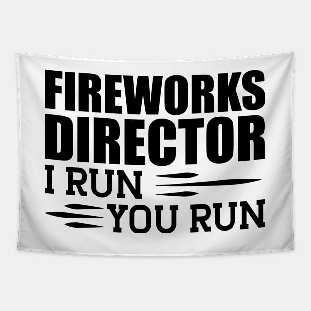 Fireworks director I run you run Tapestry by KC Happy Shop