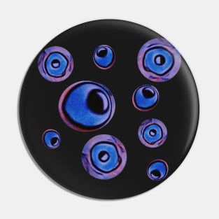 Blue spheres Pin