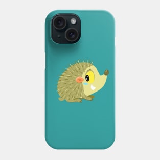 cute little prickly golden hedgehog Phone Case