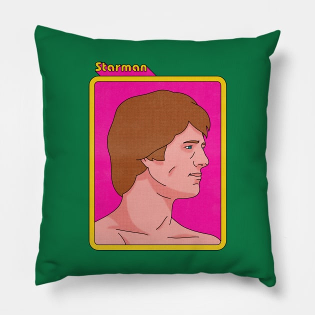 Starman Pillow by BryanWestArt