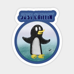 Penguin Chillin' Magnet