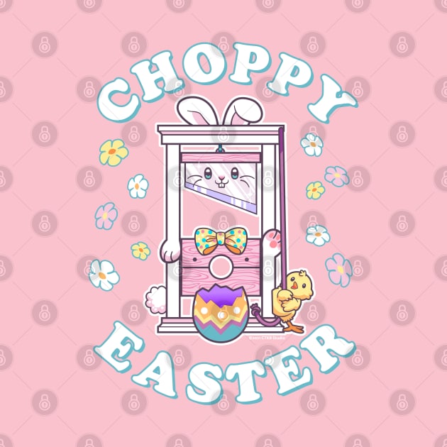 Choppy Easter Cute Bunny Guillotine by CTKR Studio