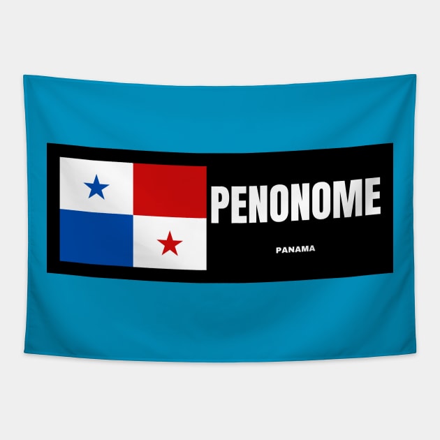 Penonome City with Panama Flag Tapestry by aybe7elf