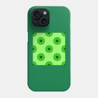 Dark Green vintage duplo dots Phone Case