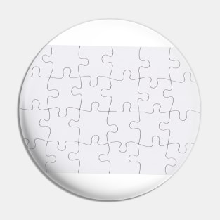 Jigsaw Puzzle Lines Design Pin