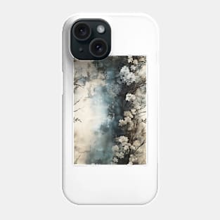 Abstract design of flowers and vines Phone Case