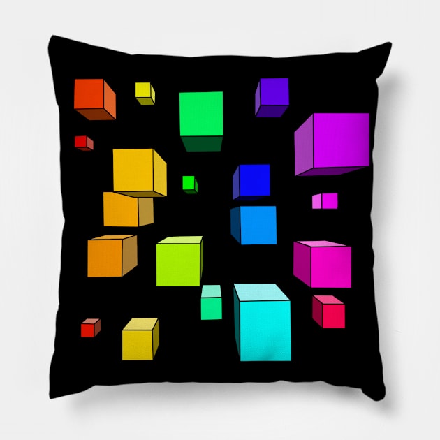 Perspective Squares Pillow by HORIZON