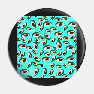 Avocado pattern Pin