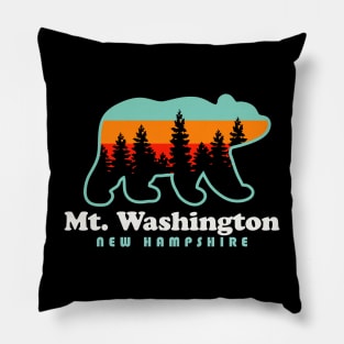 Mt Washington New Hampshire Mountains Hiking Bear Pillow