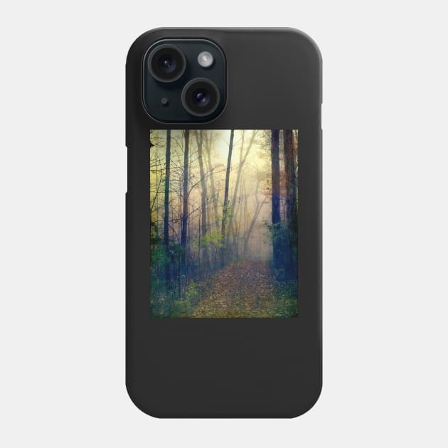 Wandering in a Foggy Woodland Phone Case by oliviastclaire