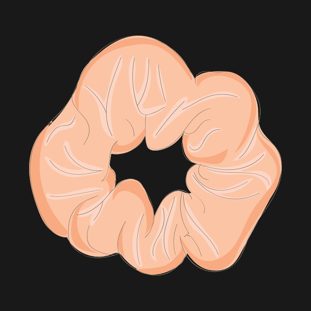 Peach Scrunchie by snowshade