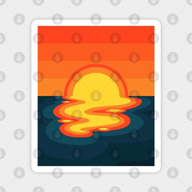 Sun Melted Magnet by Sachpica