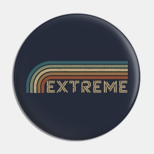 Extreme Retro Stripes Pin