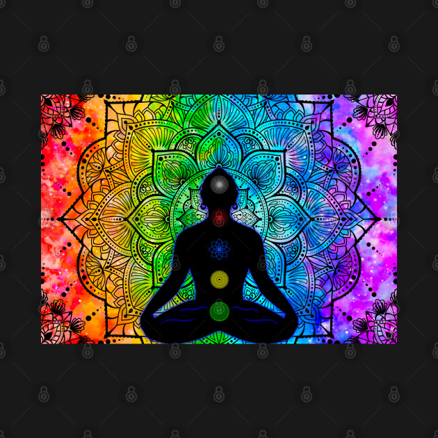 Tibetan Chakras, rainbow mandala by MayGreenAbgrall