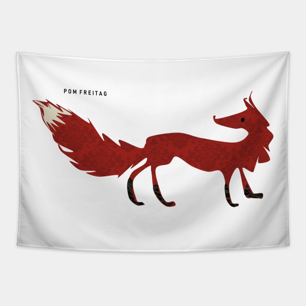 Red fox : Tapestry by Annie Pom Freitag