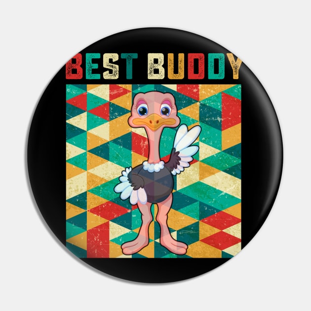 Best Buddy Ostrich Pin by danieldamssm