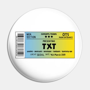 TXXT Concert Ticket Pin