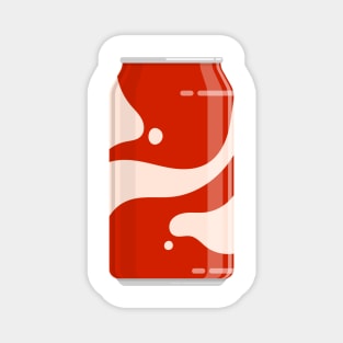 Red can for soft cola drink Magnet