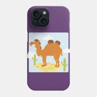 Camel Hand Drawn Illustration Cartoon Phone Case