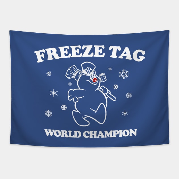 Freeze Tag World Champion Tapestry by PopCultureShirts