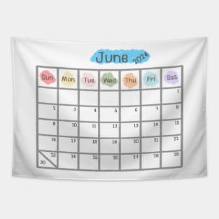 June 2024 Calendar Tapestry