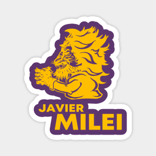 javier milei leon deletreado logo Magnet