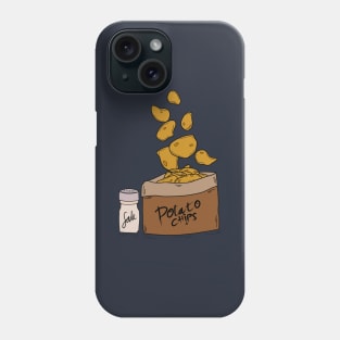 potatoo chips with salt hand drawing Phone Case