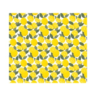 Lemon Leaves - Cute Lemon Pattern T-Shirt