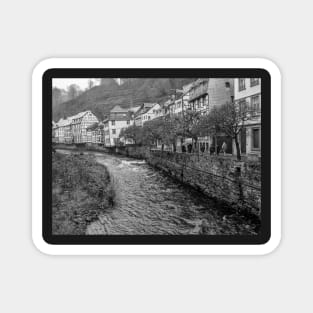 The River Rur flowing the German town of Monschau Magnet