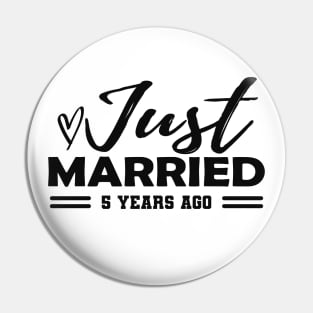 5th Wedding Anniversary - 5 years anniversary Pin