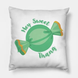 "Hey Sweet Thang" Zack Suite Life Green Pillow