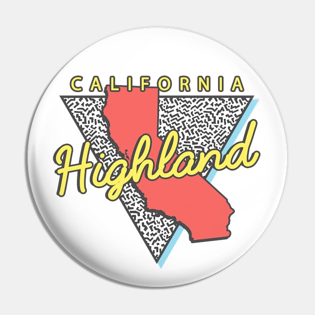 Highland California Triangle Pin by manifest